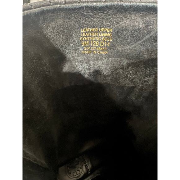 Tory Burch Marion Quilted Short Boots Black Leather Women’s Size 9M - Picture 5 of 9